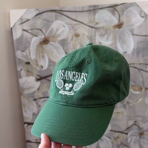 Green Los Angeles Tennis Cap